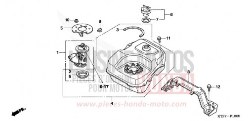 FUEL TANK SH150S8 de 2008